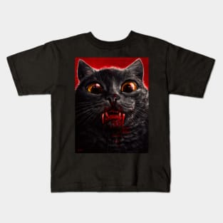 Vampire Cat Kids T-Shirt